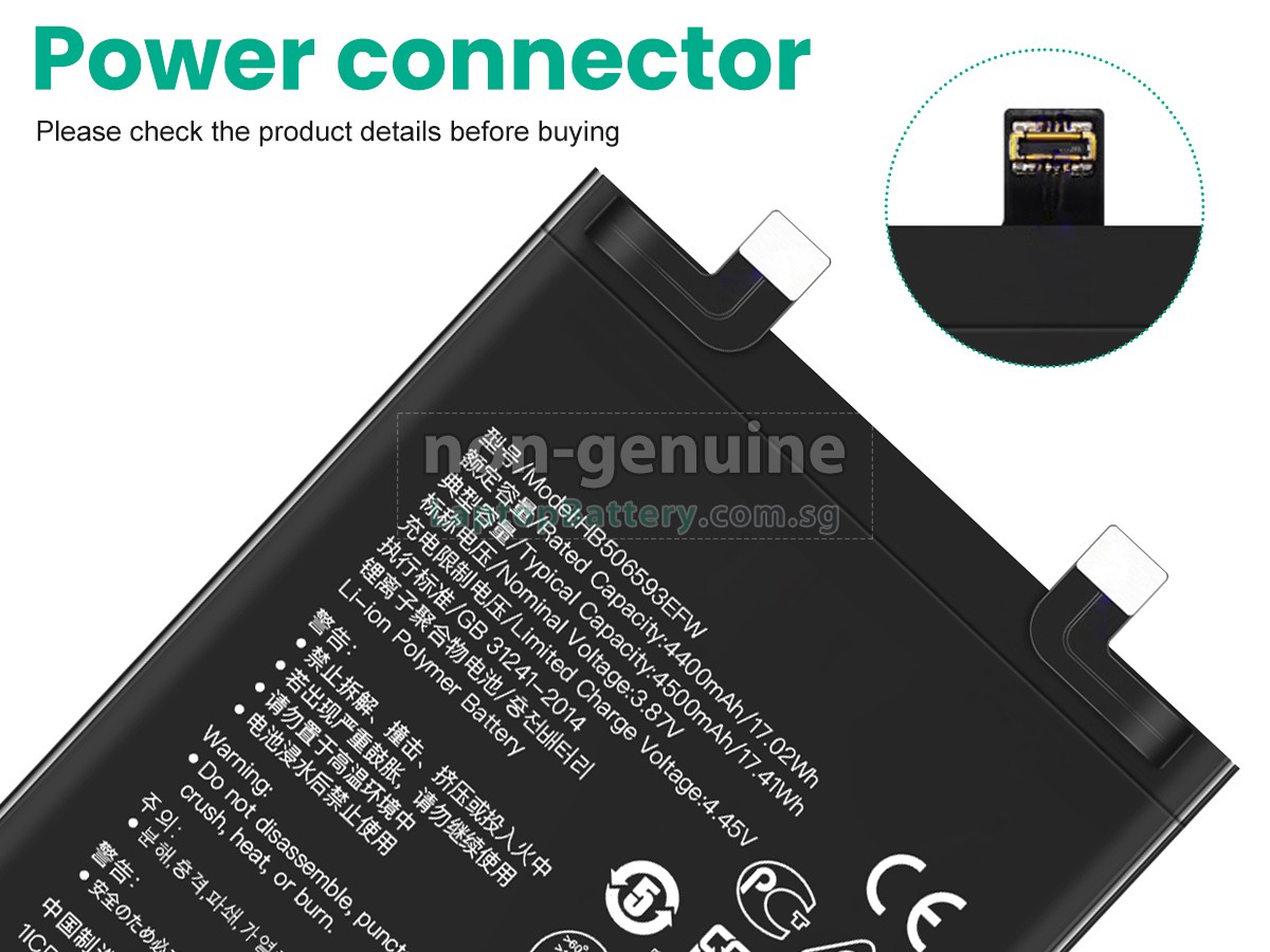 replacement Huawei NOVA 10 PRO battery