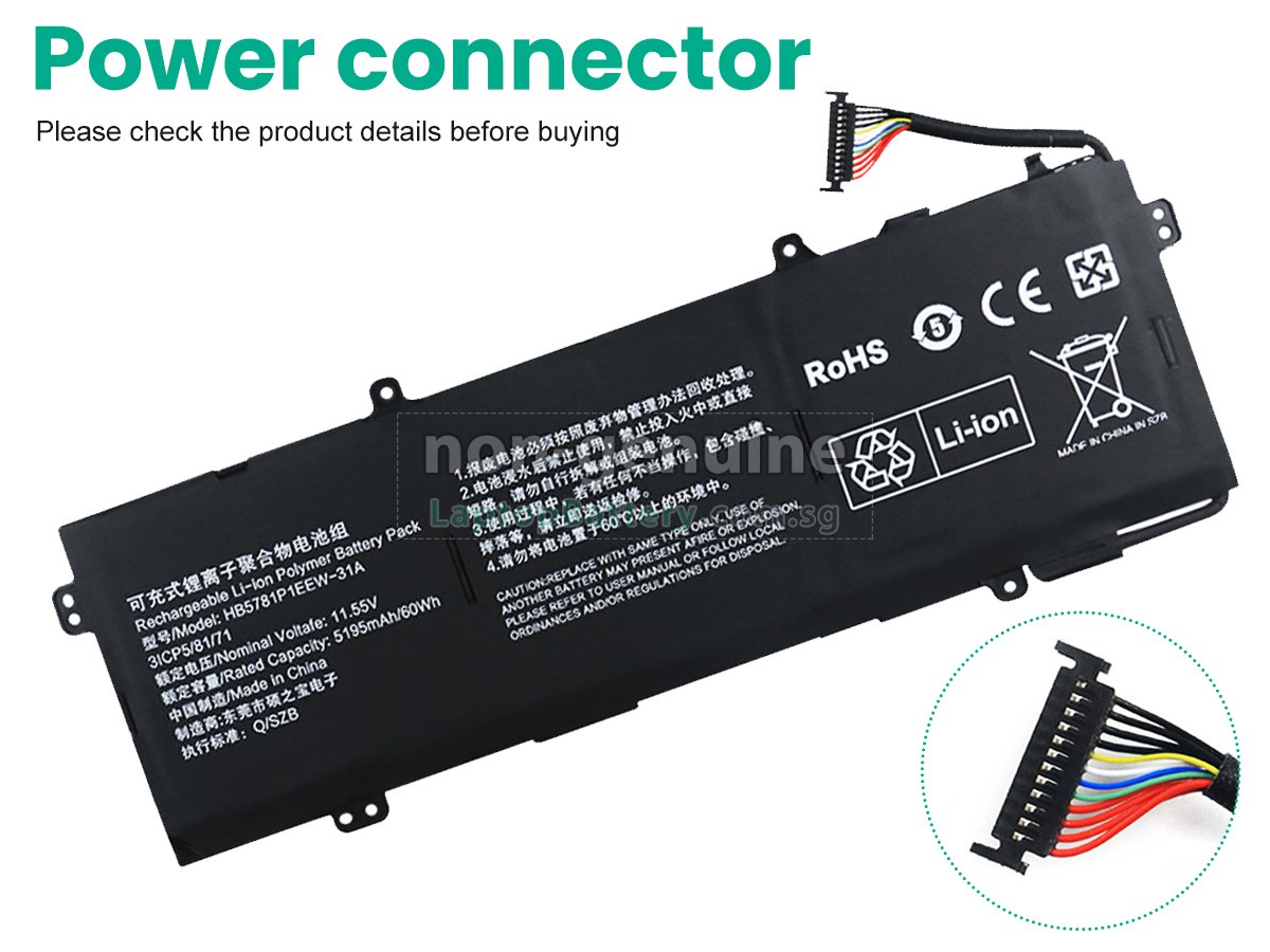 replacement Huawei HKD-W76 battery