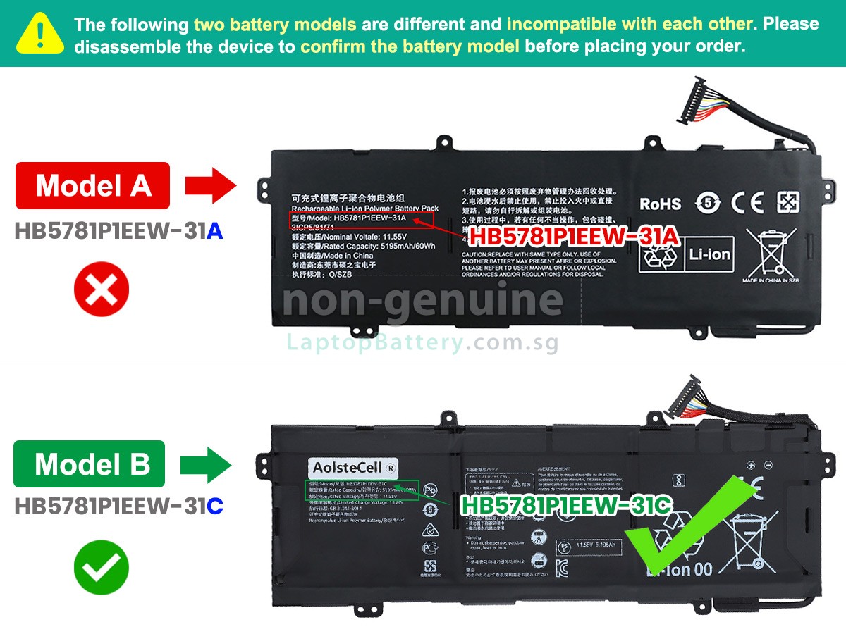 replacement Huawei HKD-W76 battery