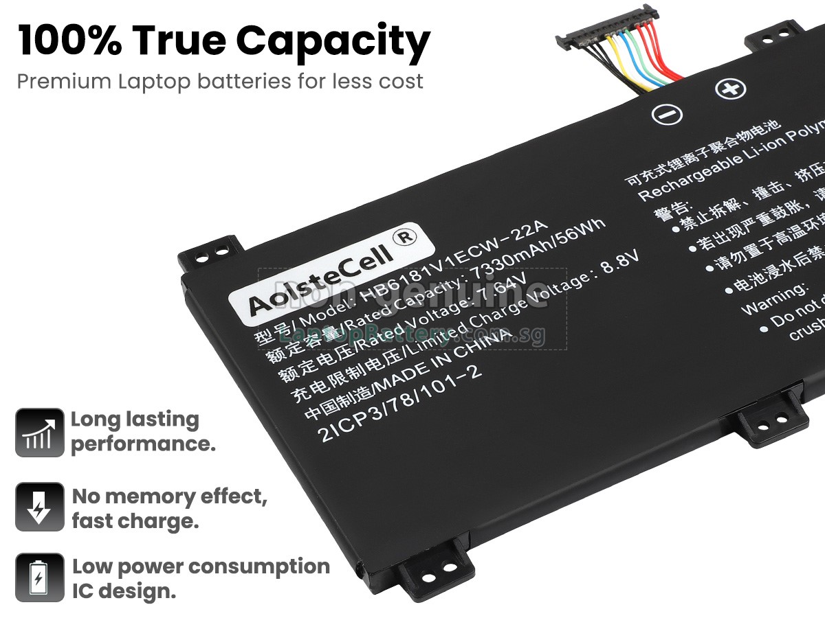 replacement Huawei HB6181V1ECW-22A battery