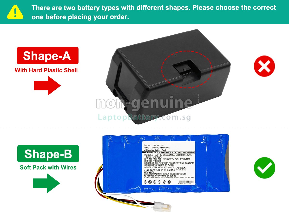 replacement Husqvarna 580 68 33-02 battery