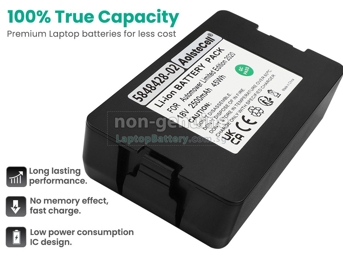 replacement Husqvarna AUTOMOWER 305 2020 battery