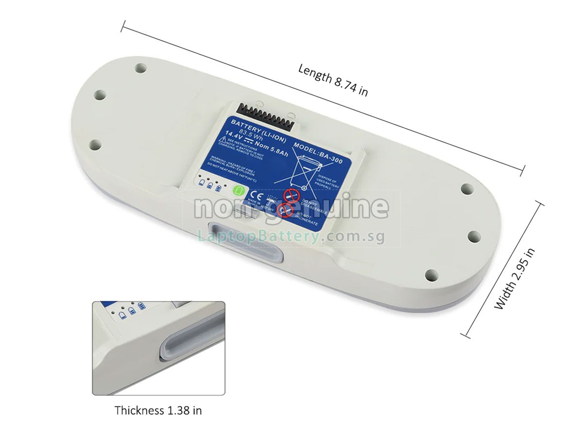 replacement Inogen BA-300 battery