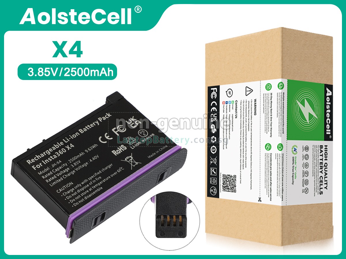 thumbnail image 2 of CamGo 2500mAh Replacement Battery Kit For Insta360 X4 Camera 2 of 6