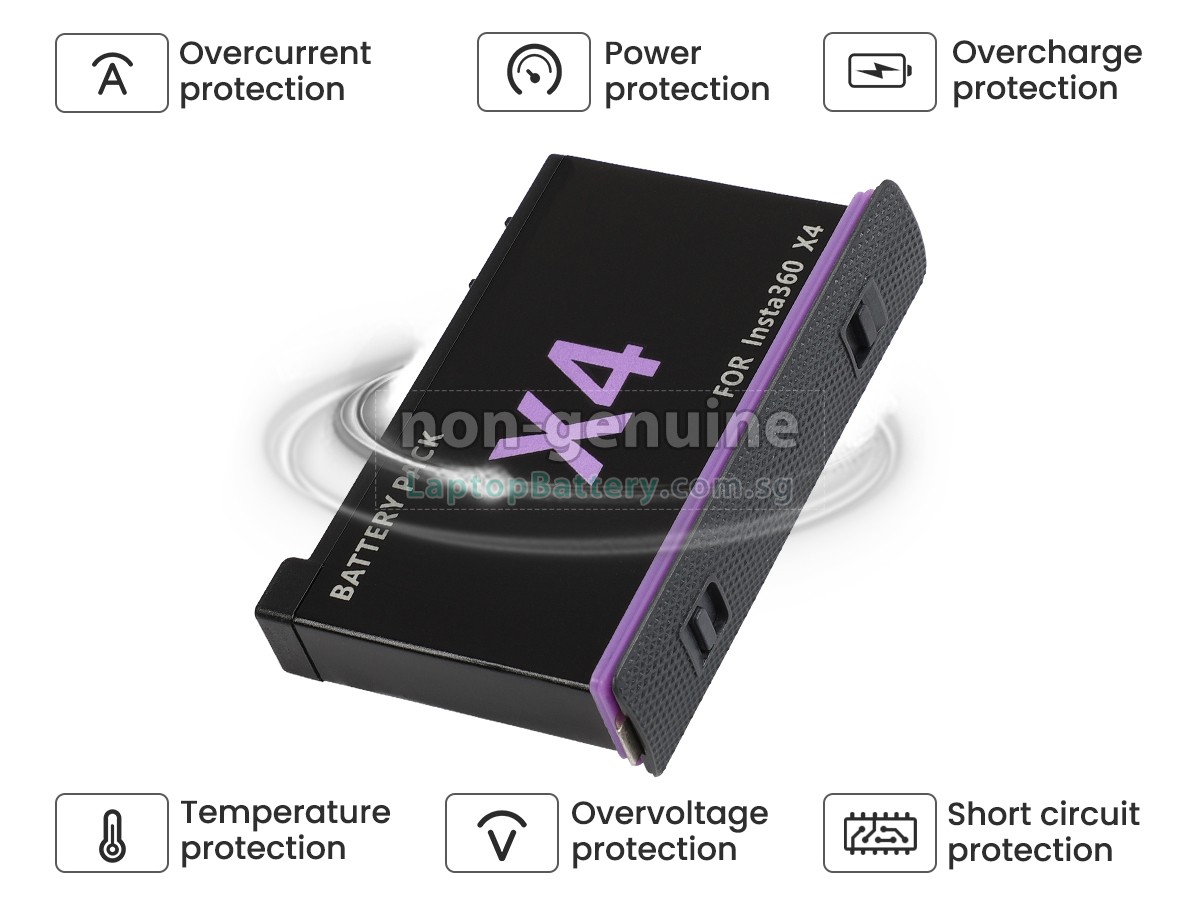 replacement Insta360 X4 battery