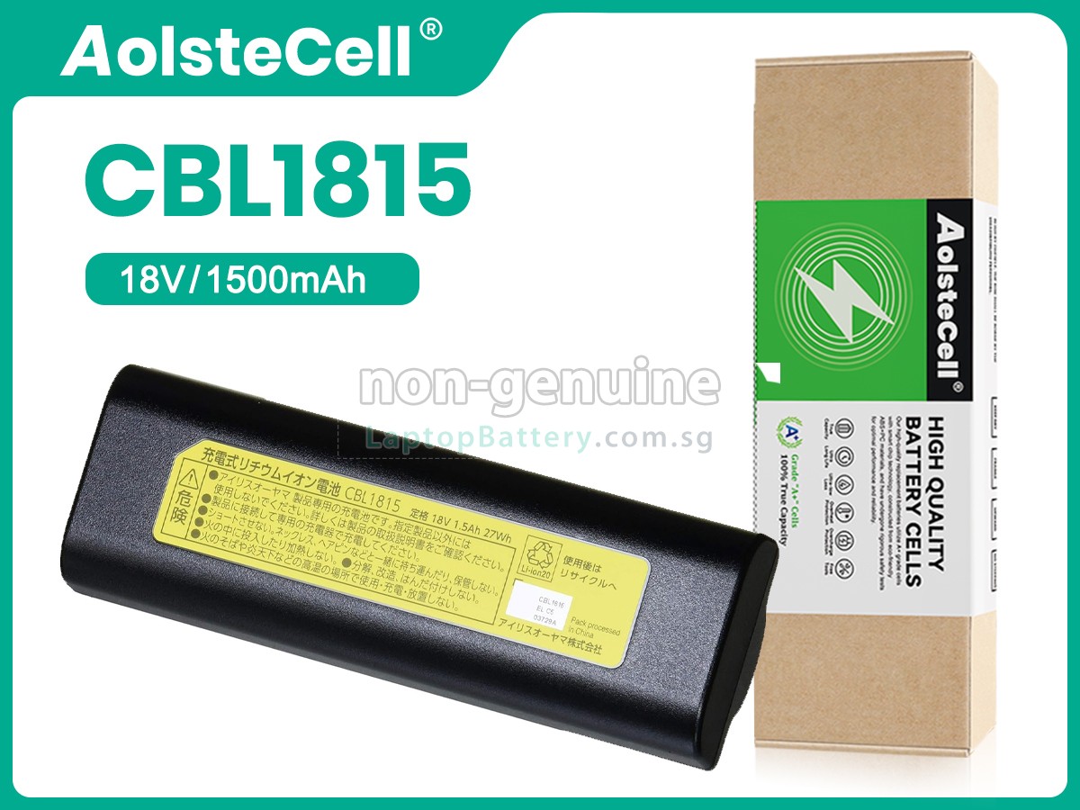 replacement Iris Ohyama CBL1815 battery