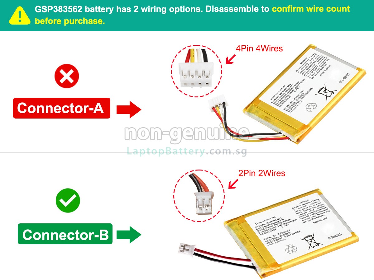 replacement JBL GO 3 battery