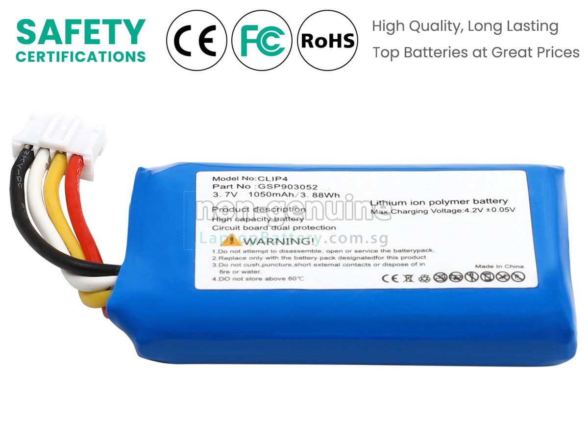 replacement JBL GSP903052 battery