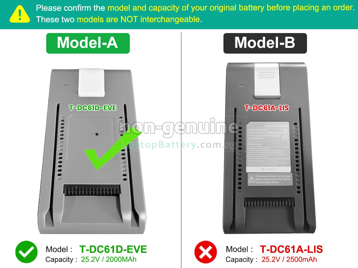 replacement JIMMY H8 FLEX battery