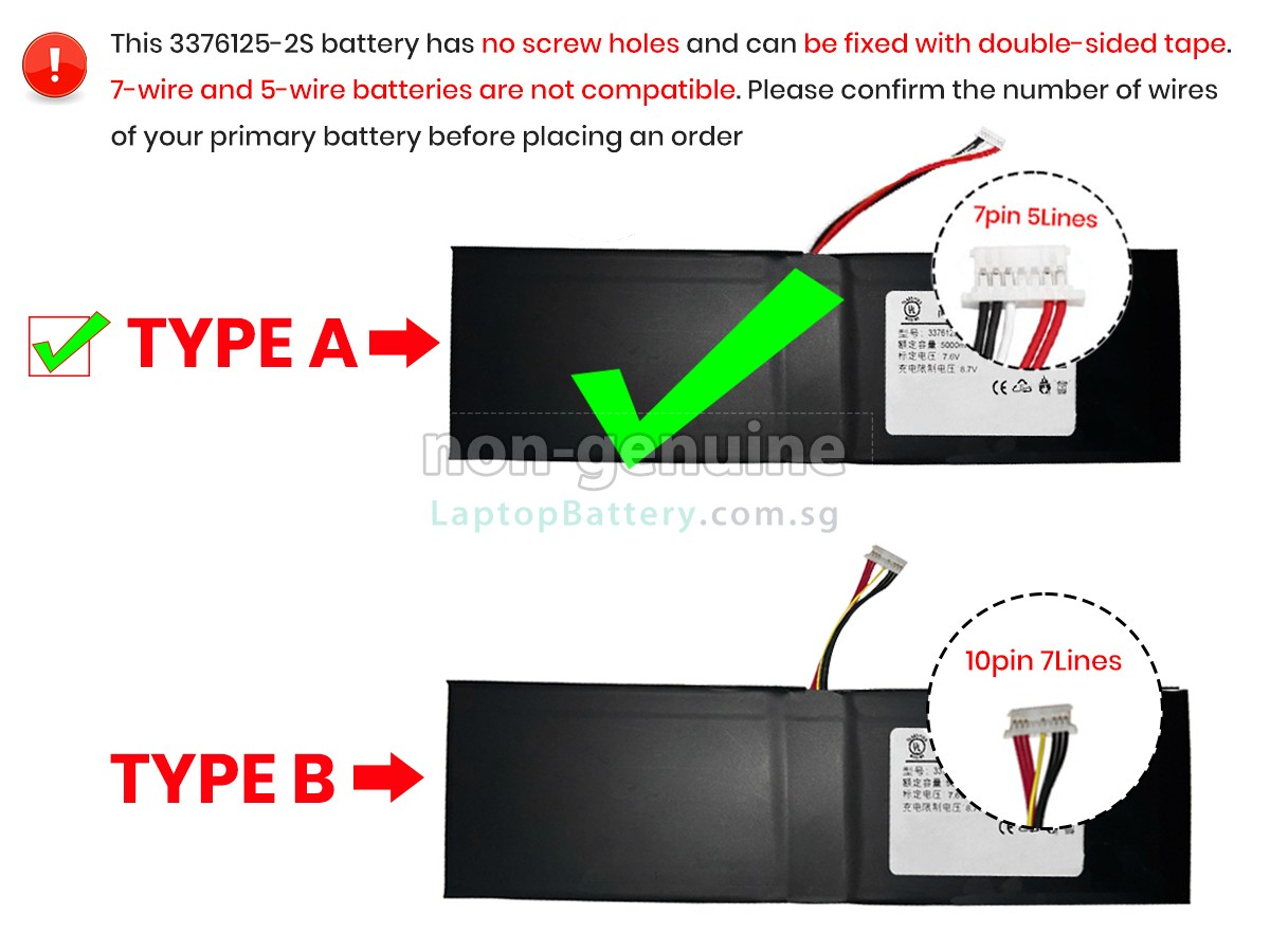 replacement Jumper EZBOOK S5 battery