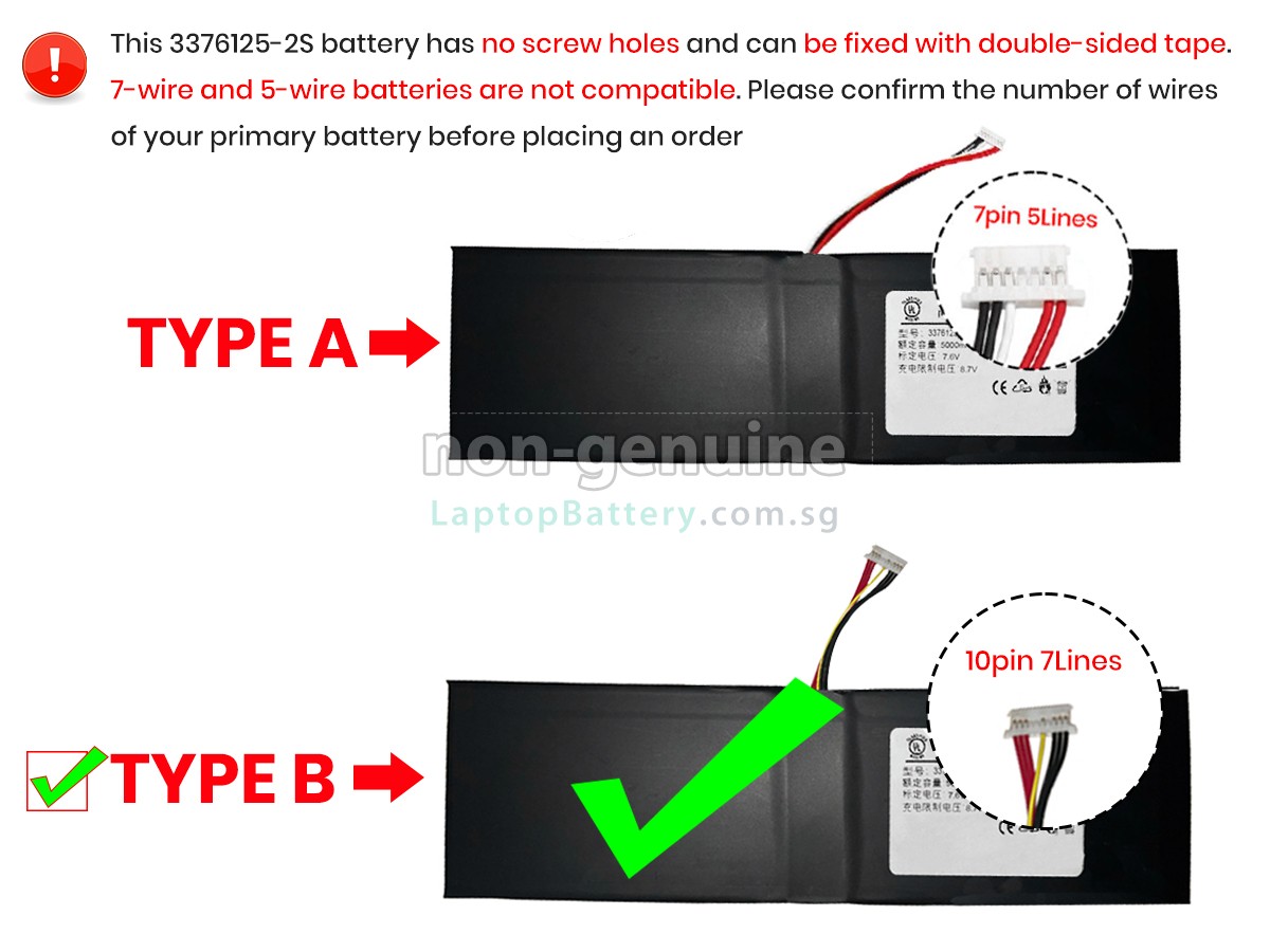 replacement Jumper EZBOOK S5 battery