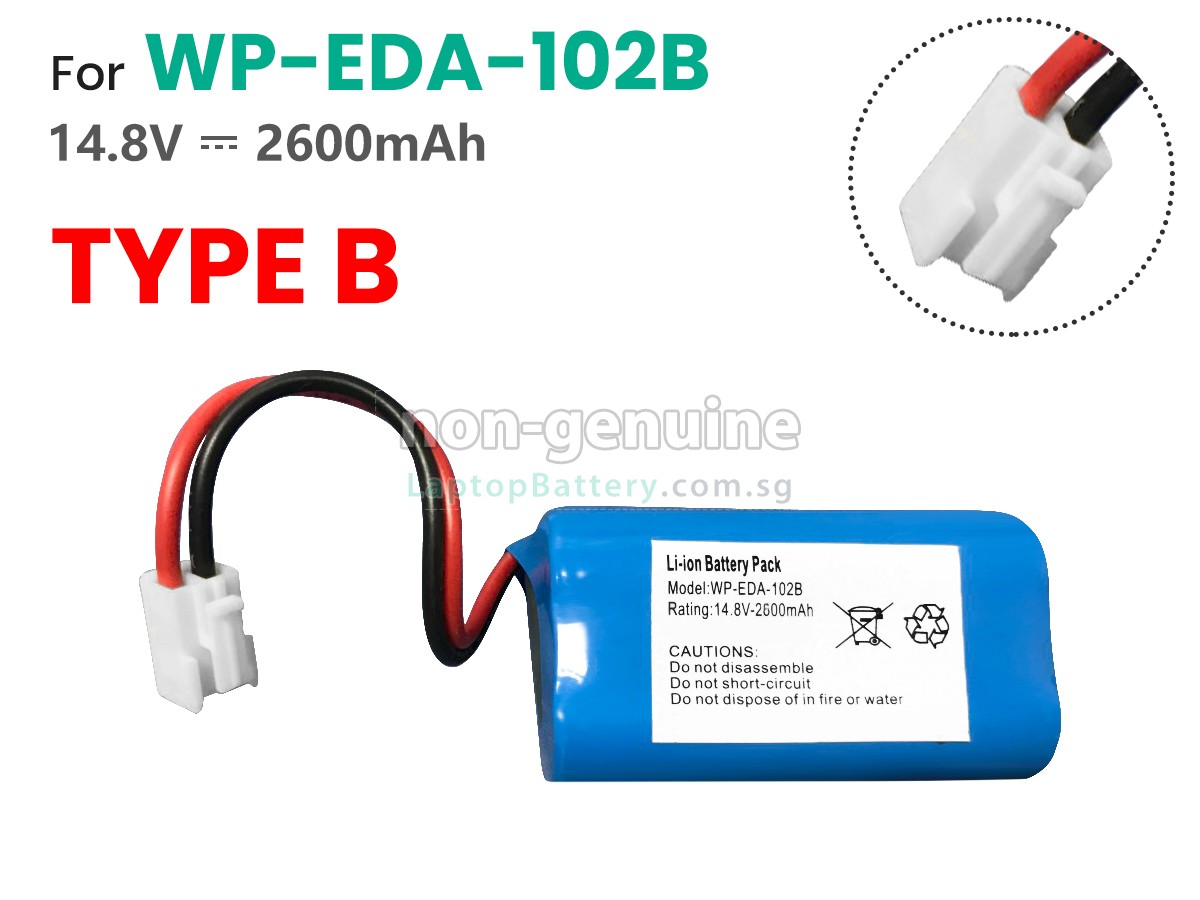 replacement KADEY YASEN WP-EDA-102B battery