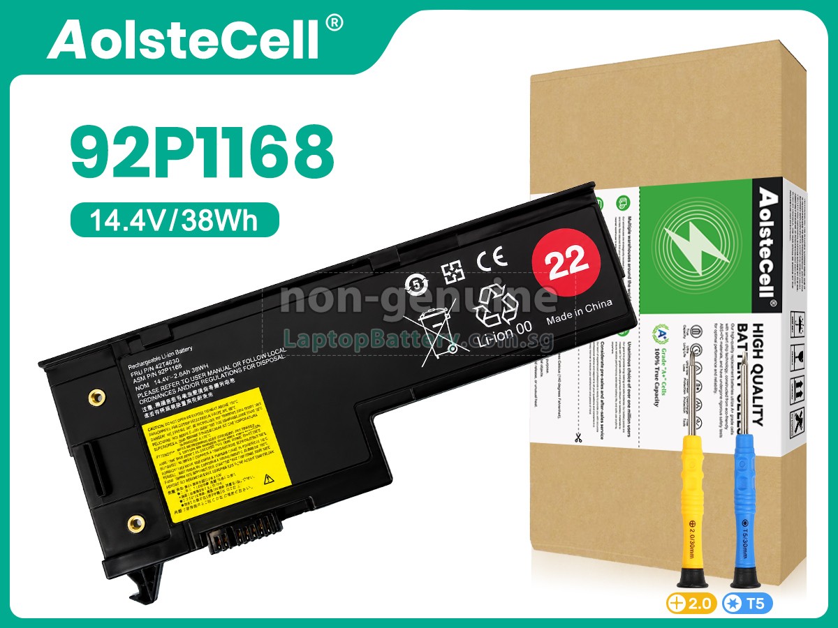 replacement Lenovo 92P1168 battery
