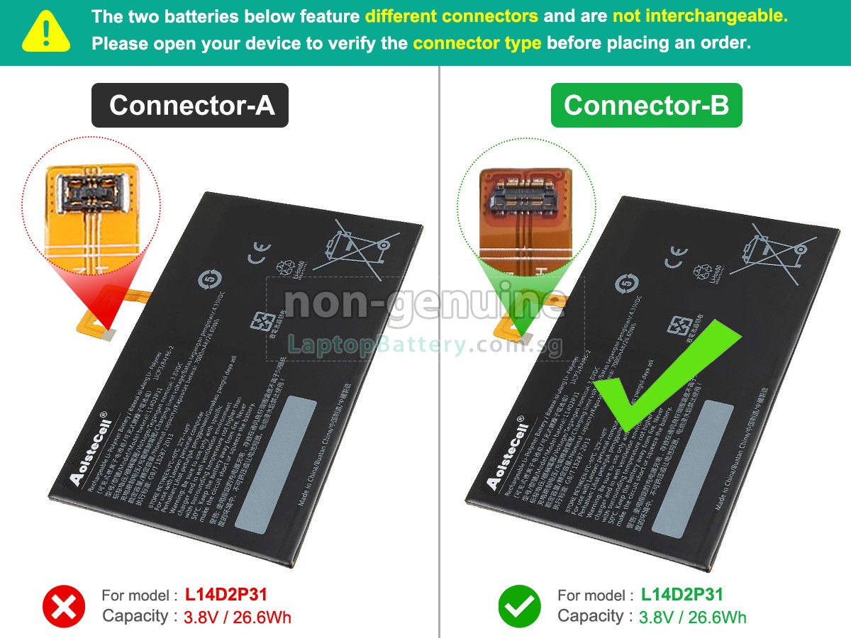 replacement Lenovo TB2-X30F battery