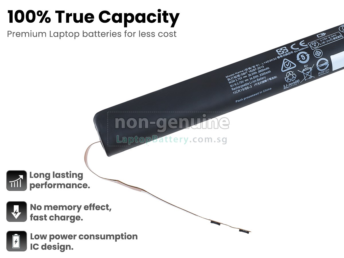 replacement Lenovo L14C3K32 battery