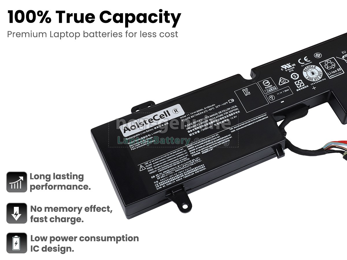 replacement Lenovo LEGION Y920-17IKB-80YW000EUS battery