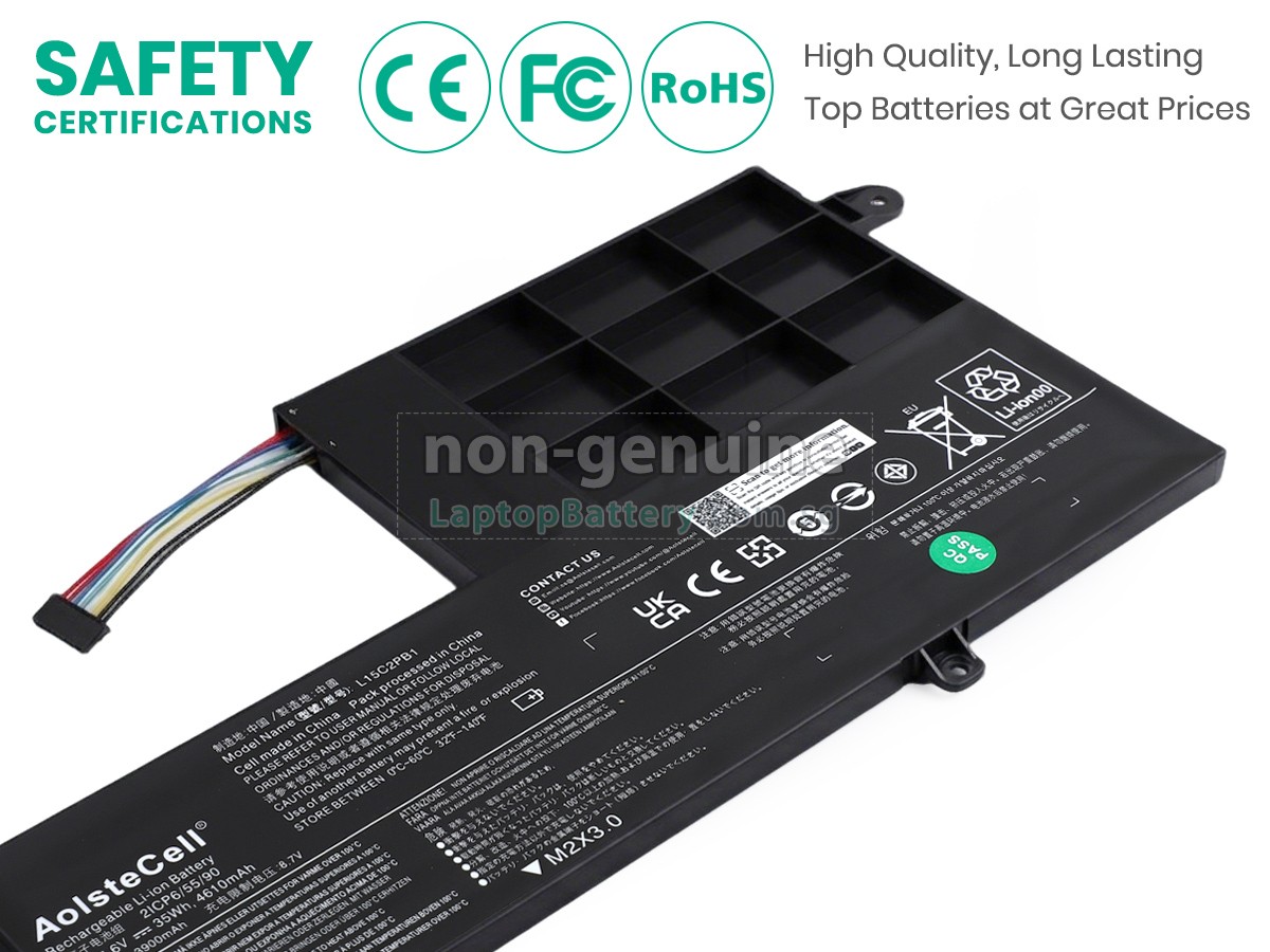 replacement Lenovo L15L2PB1 battery