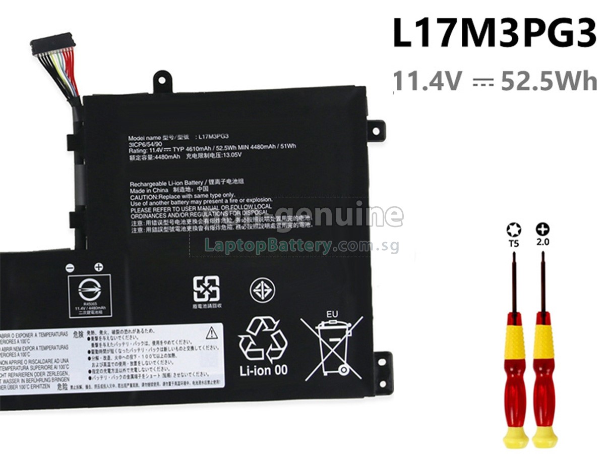 replacement Lenovo L17L3PG battery