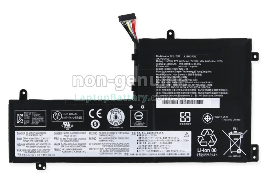 replacement Lenovo L17L3PG battery