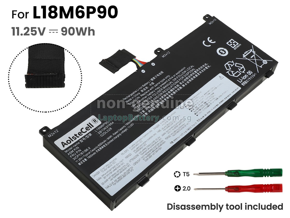 Battery for Lenovo ThinkPad P53-20QN003ESP,replacement Lenovo ThinkPad