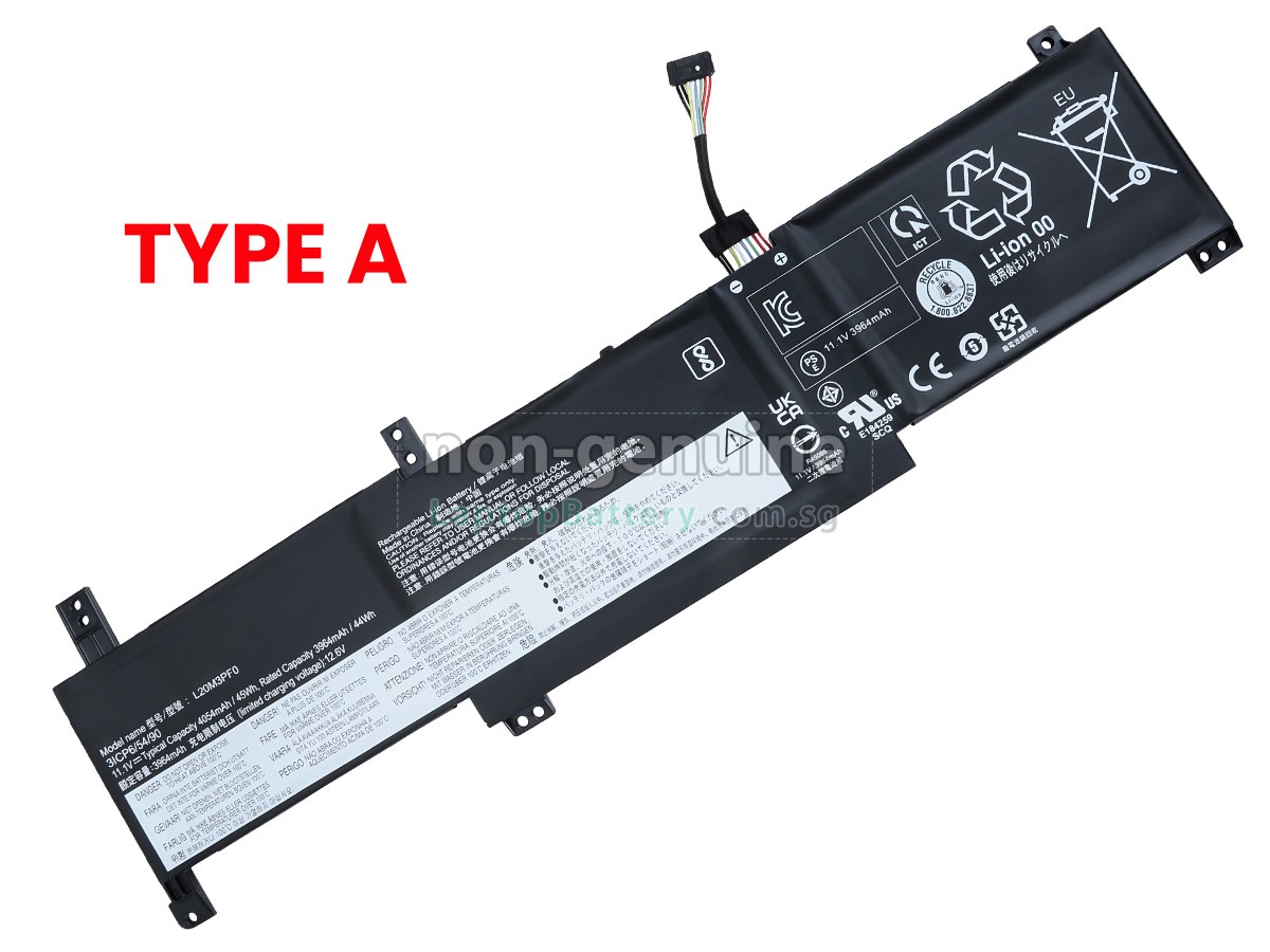 Battery for Lenovo V14 G3 ABA-82TU0000KR,replacement Lenovo V14 G3 ABA-82TU0000KR  laptop battery from Singapore(38Wh,2 cells)