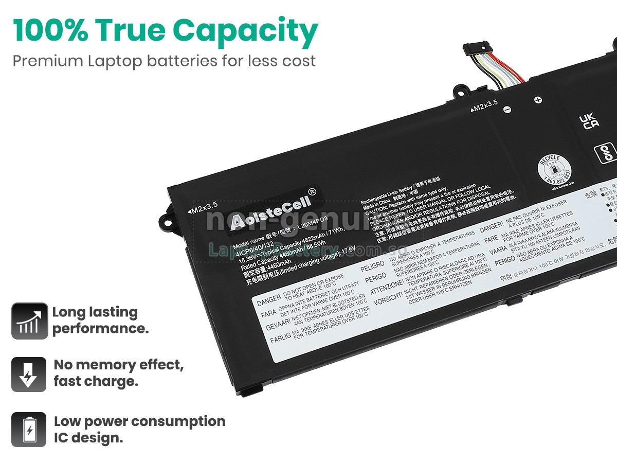 replacement Lenovo LEGION S7 16ARHA7-82UG002TKR battery