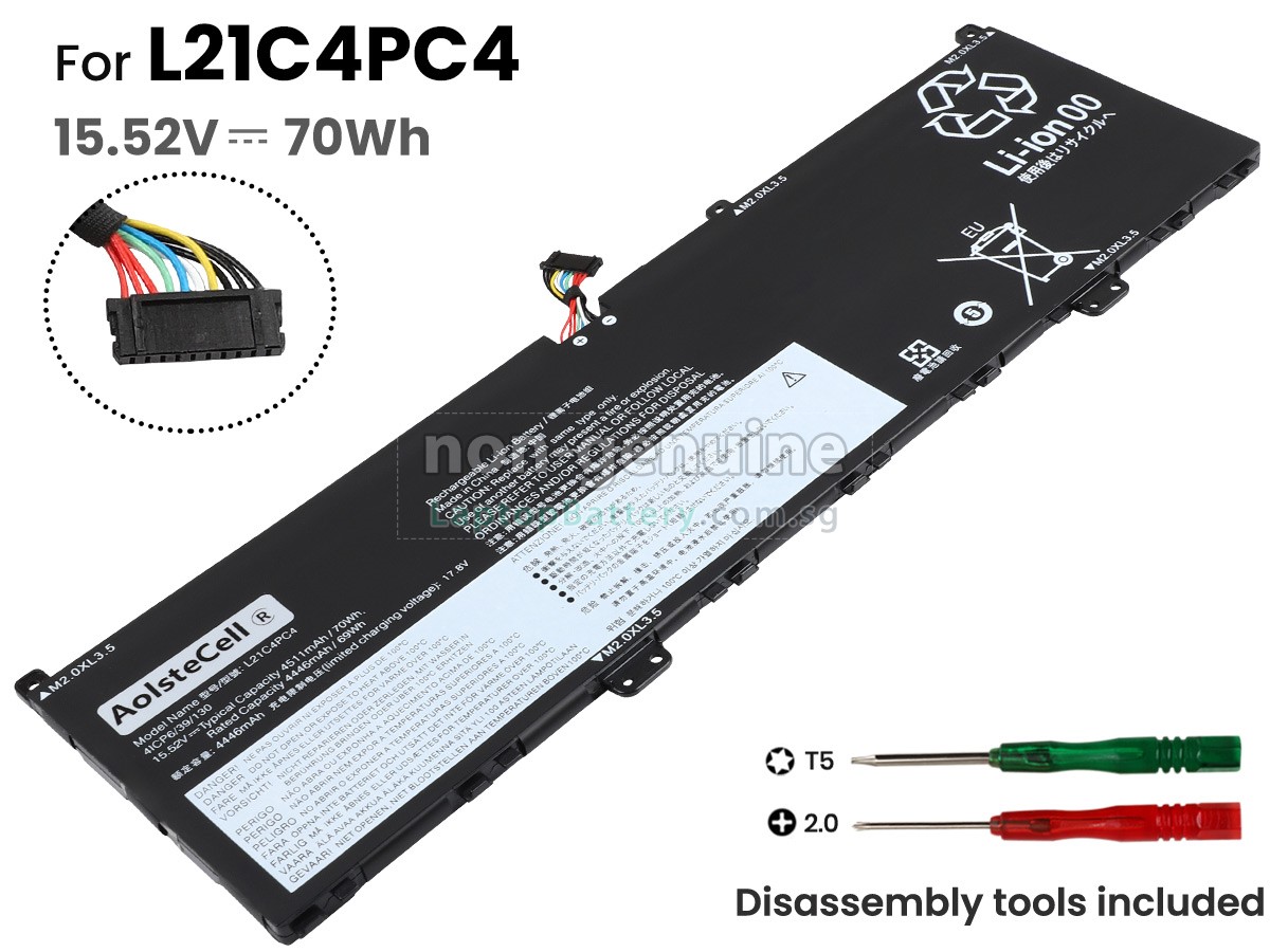 replacement Lenovo YOGA SLIM 7 PROX 14IAH7-82TK0076MX battery