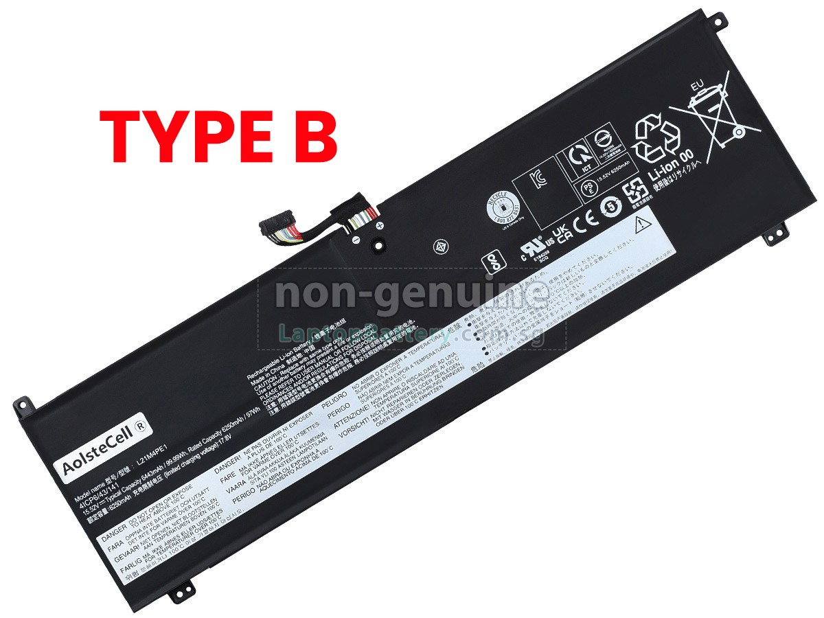 replacement Lenovo LEGION S7 16ARHA7-82UG002TKR battery