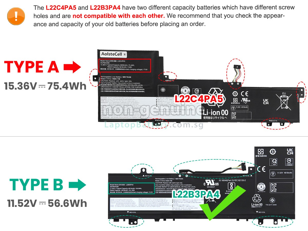 replacement Lenovo IdeaPad SLIM 5 16IAH8-83BG003GKR battery