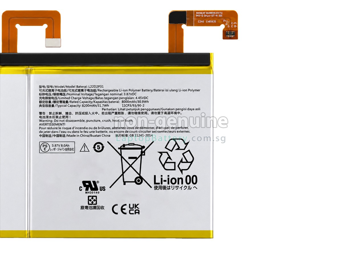 replacement Lenovo L22D2P31 battery