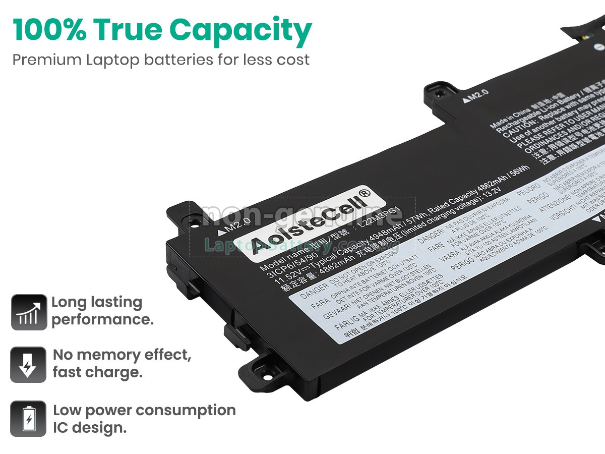 replacement Lenovo L22B3PG1 battery