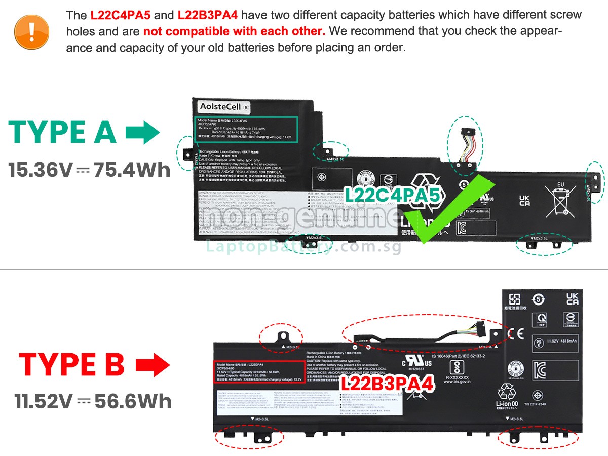 replacement Lenovo IdeaPad SLIM 5 16IAH8-83BG003GKR battery