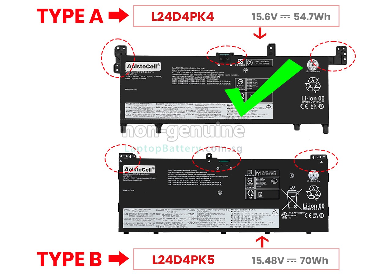 replacement Lenovo IdeaPad SLIM 5 15ARP10-83J3002LFR battery