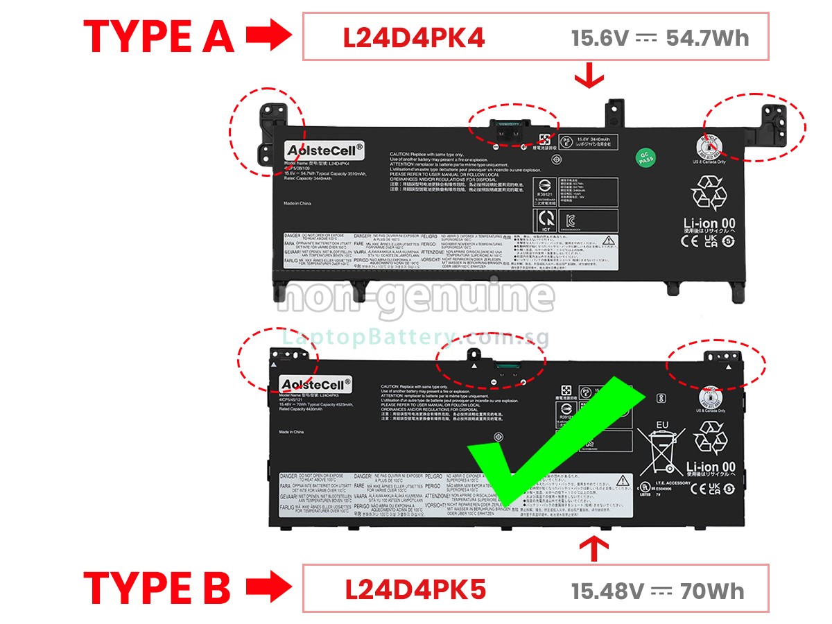 replacement Lenovo IdeaPad SLIM 5 15ARP10-83J3002LFR battery