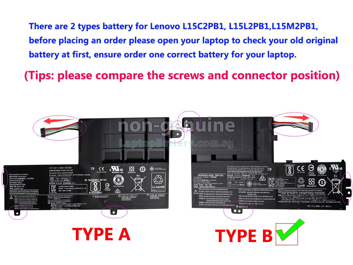svindler servitrice eksotisk Battery for Lenovo YOGA 510-14ISK 80S7,replacement Lenovo YOGA 510-14ISK  80S7 laptop battery from Singapore(35Wh,2 cells)