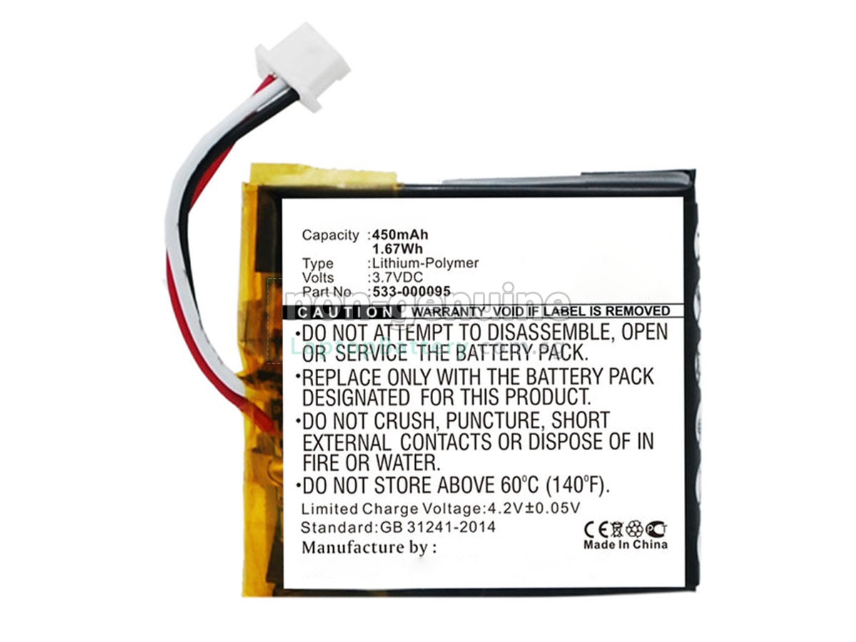 replacement Logitech 533-000095 battery