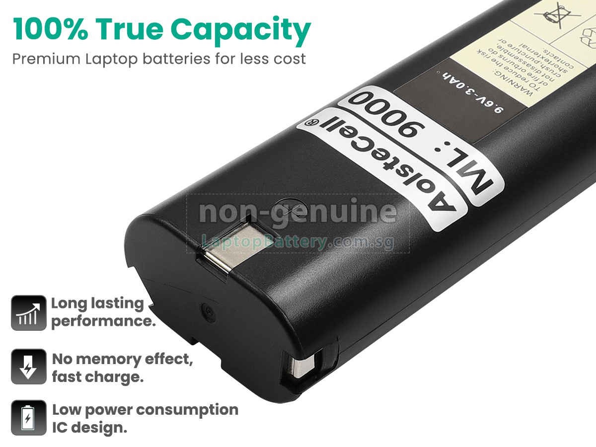 replacement Makita 9000 battery