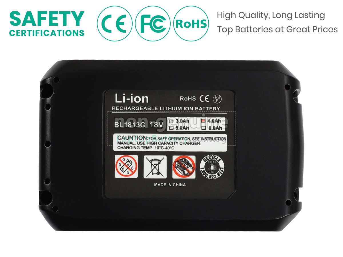 replacement Makita UM167DWX battery