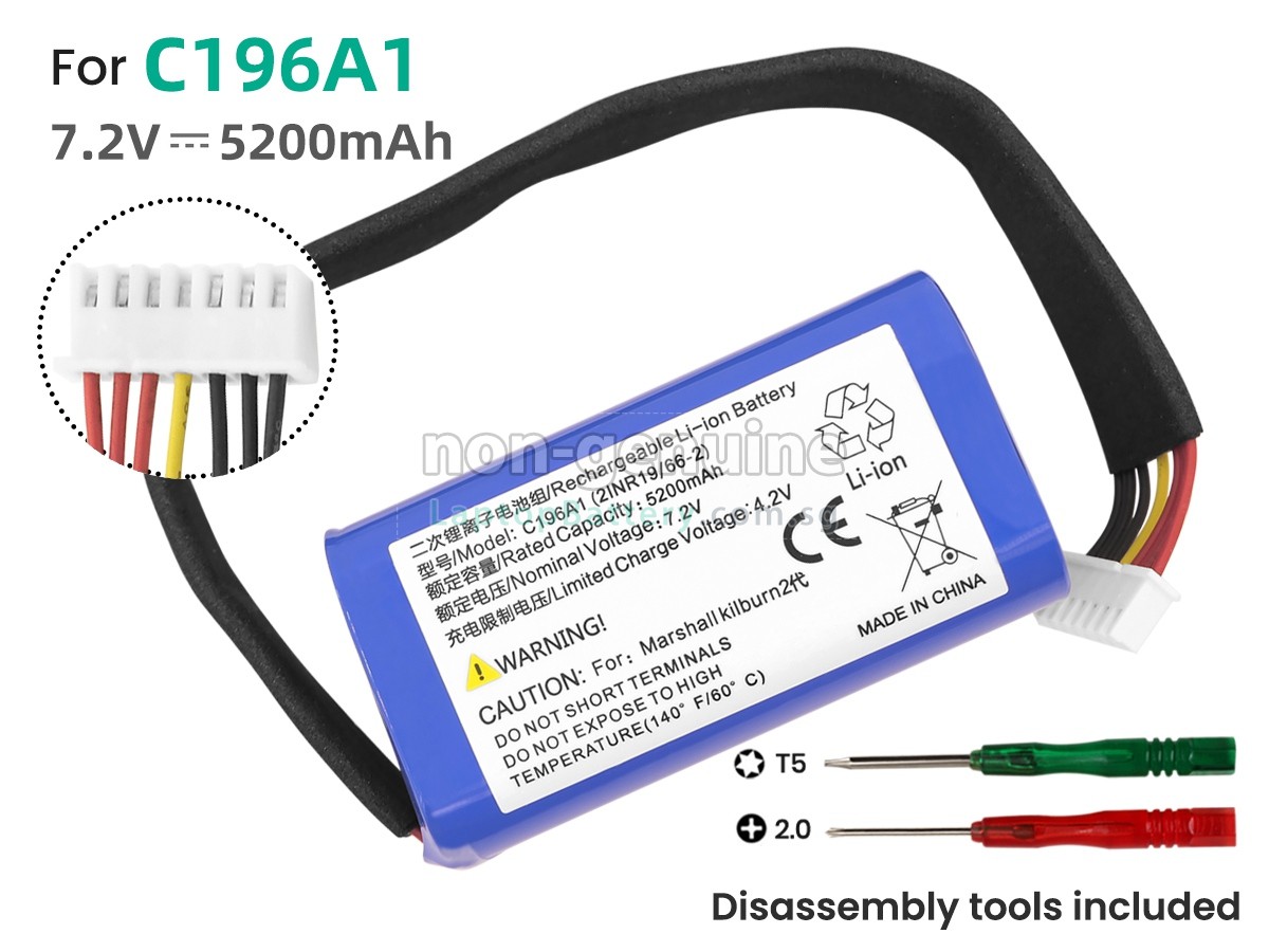 replacement Marshall TF18650-3200-4S2PA battery