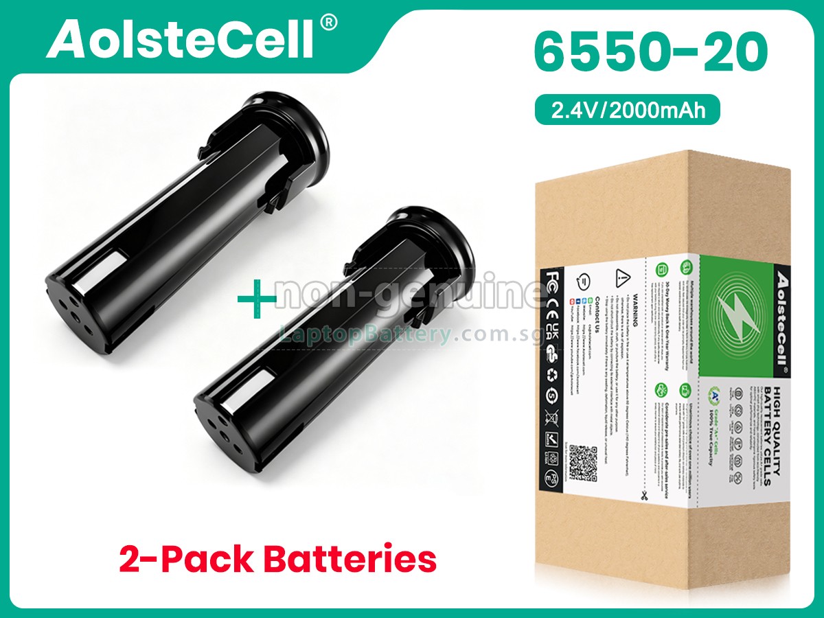 replacement Milwaukee 2_4V-6550-20 battery