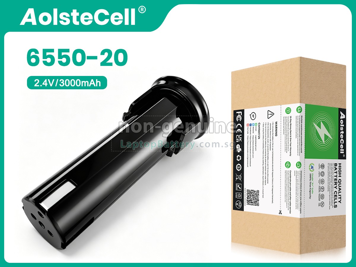 replacement Milwaukee 2_4V-6550-20 battery