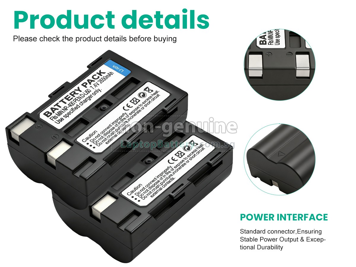 replacement Minolta SAMSUNG GX-10 battery