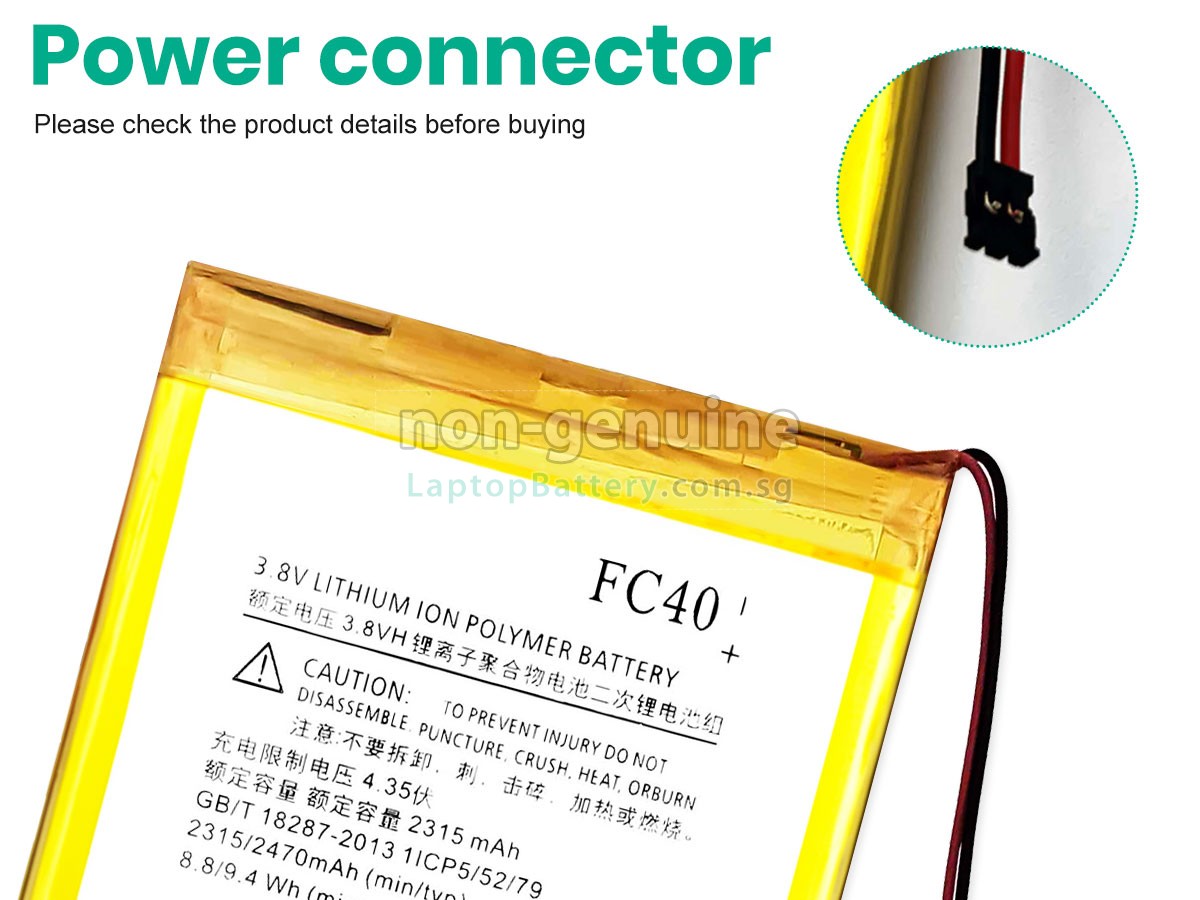replacement Motorola FC40 battery