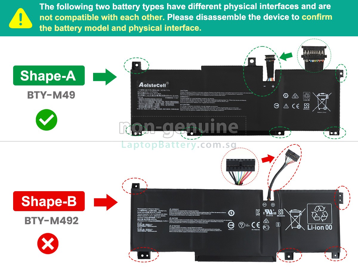 replacement MSI PRESTIGE 14 A12UC-225JP battery