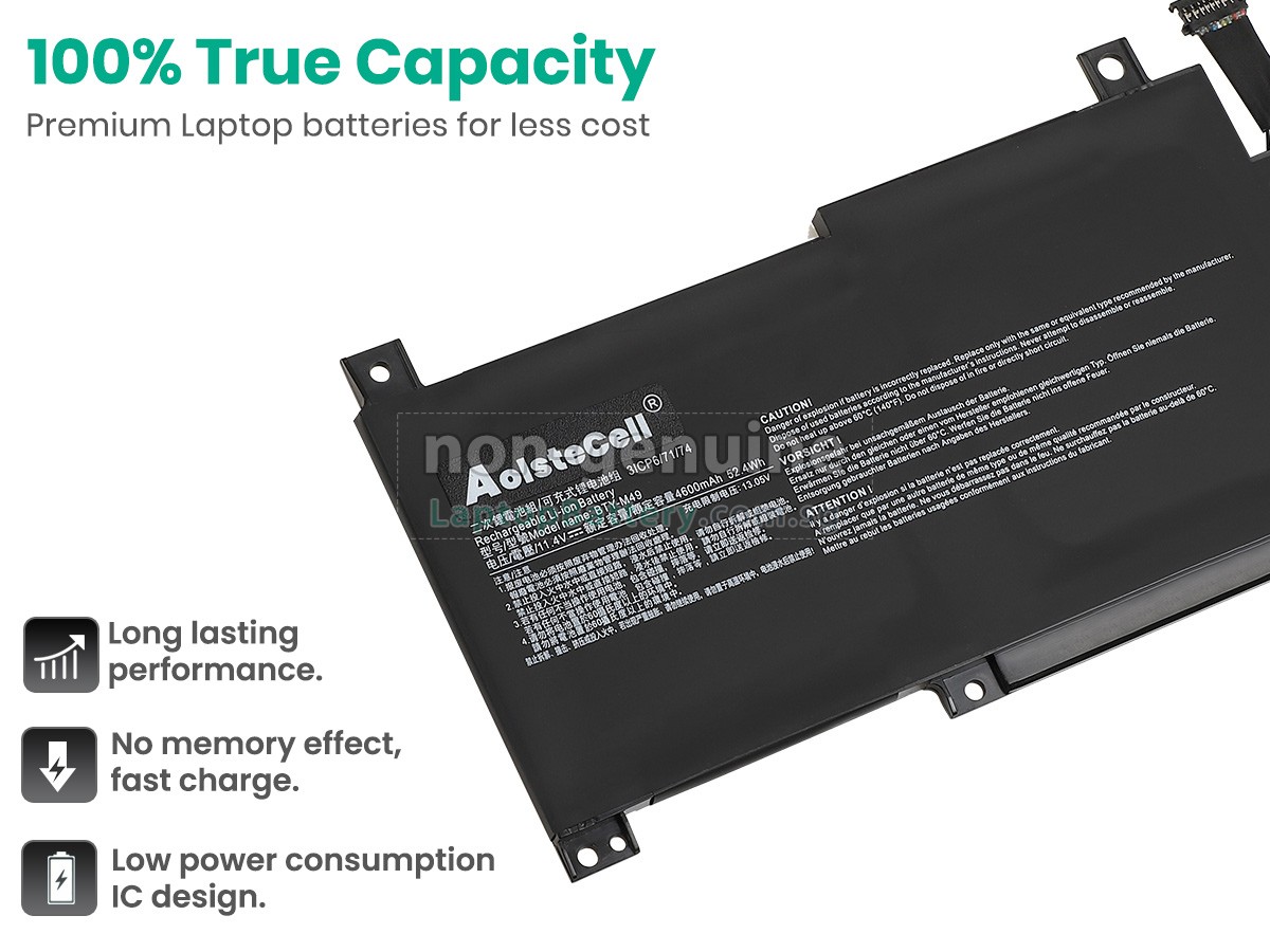 replacement MSI PRESTIGE 14 A12UC-225JP battery