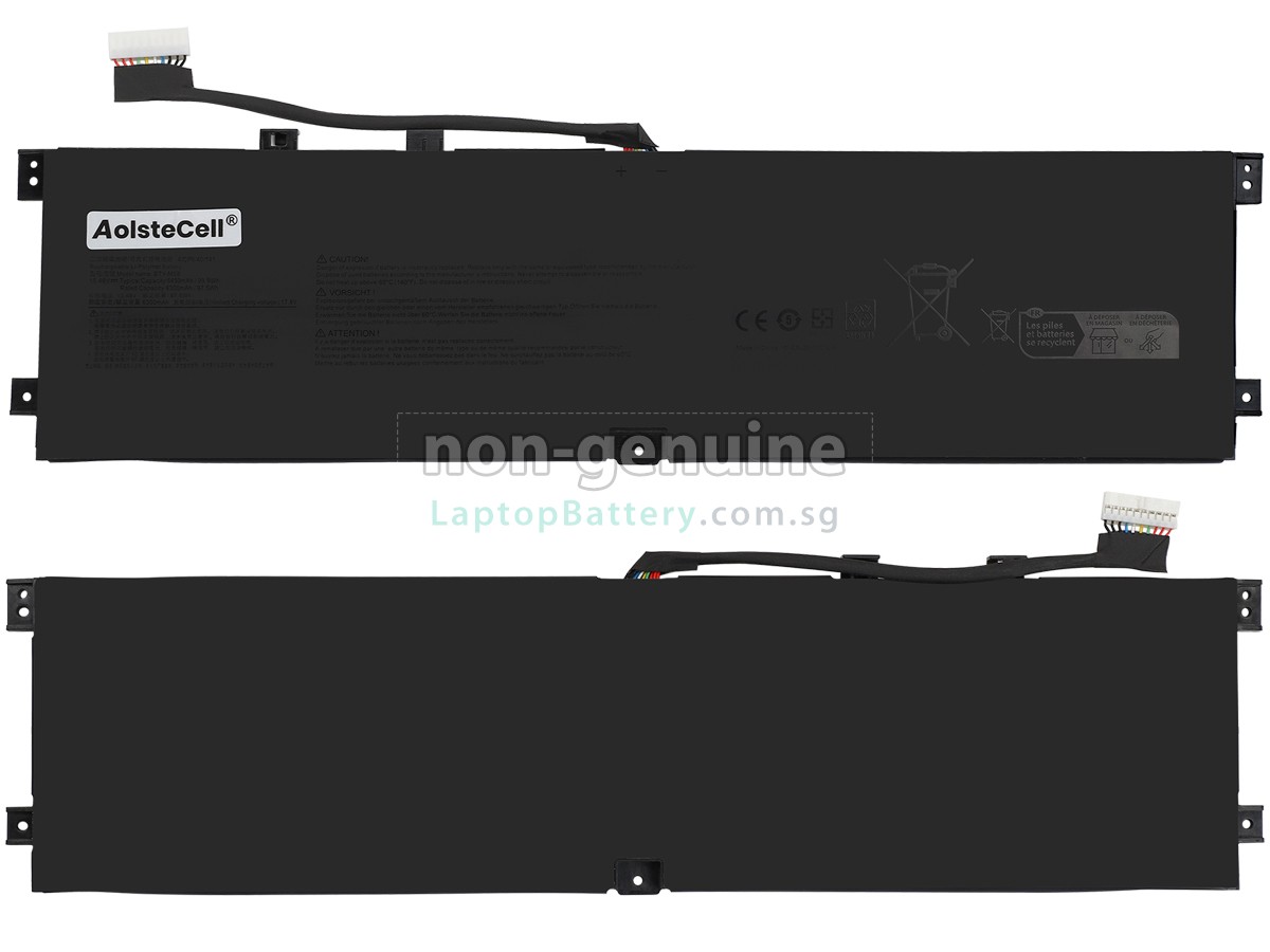 replacement MSI BTY-M58 battery