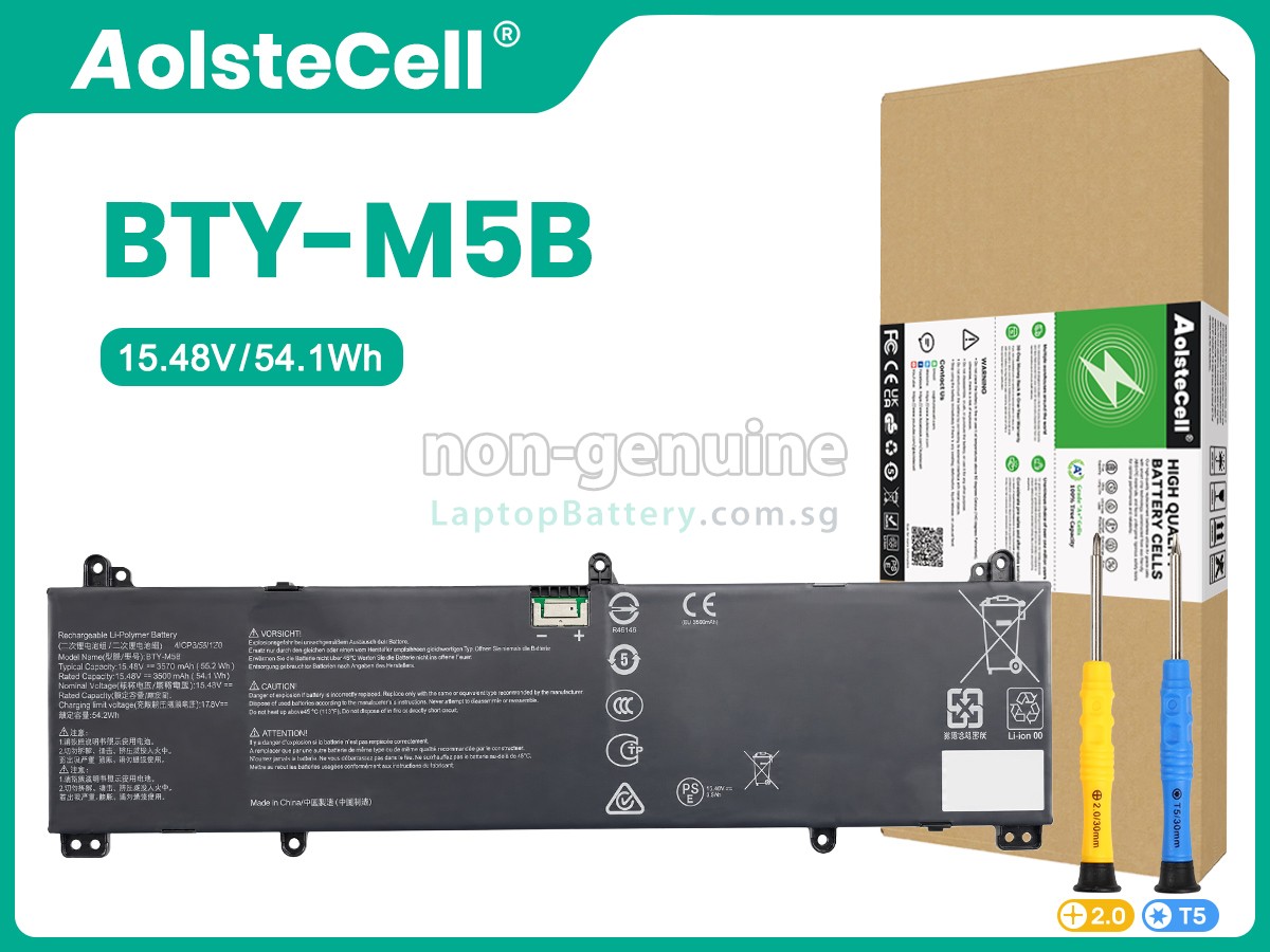 replacement MSI BTY-M5B battery