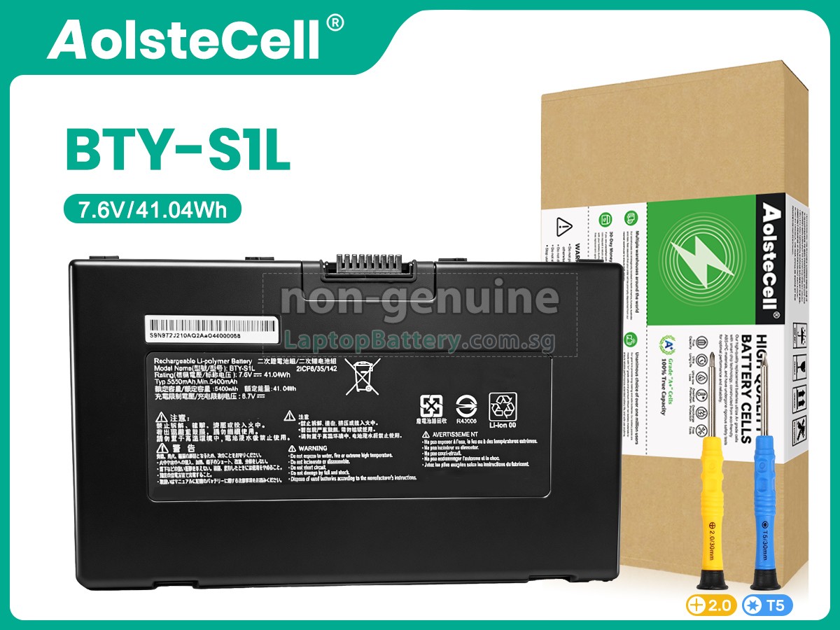 replacement MSI BTY-S1L battery