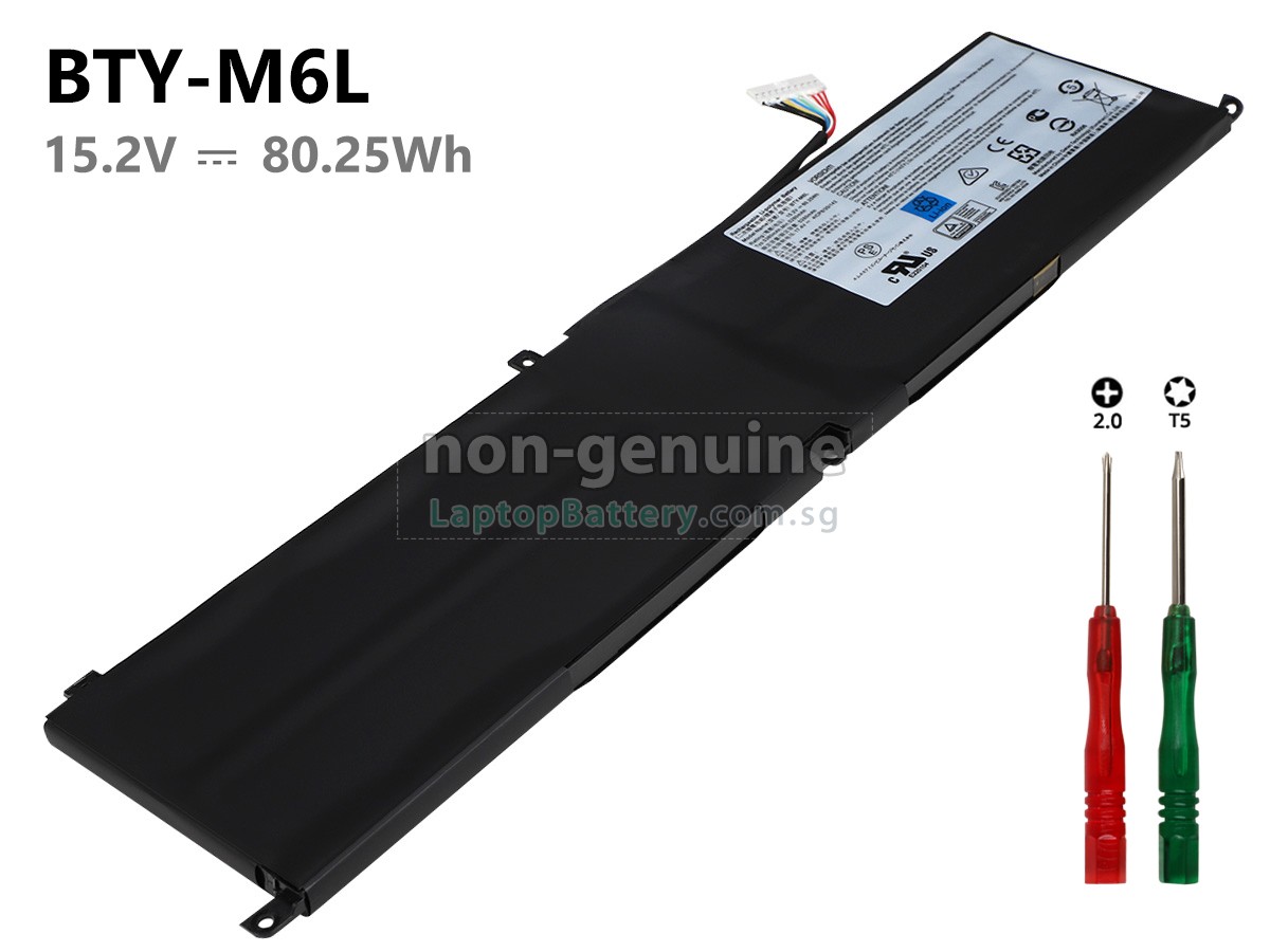 replacement MSI GS65 STEALTH THIN 8RE battery