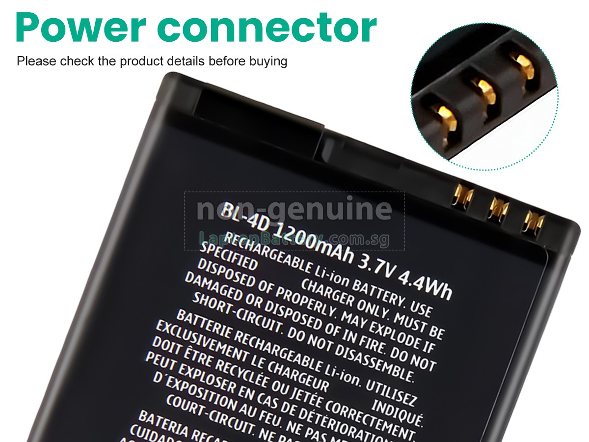 replacement Nokia 702T battery